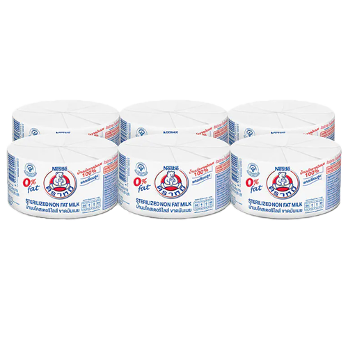 ®Bear Brand : Sterilized Non Fat Milk 140ml 1X6