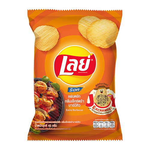 Lays ລົດບາບີຄີວ  42 g