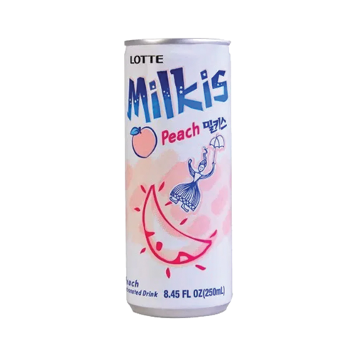 Lotte Milkis peach Soda Beverage 250ml