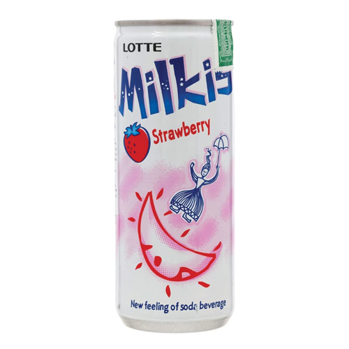 Lotte Milkis Strawberry Soda Beverage 250ml
