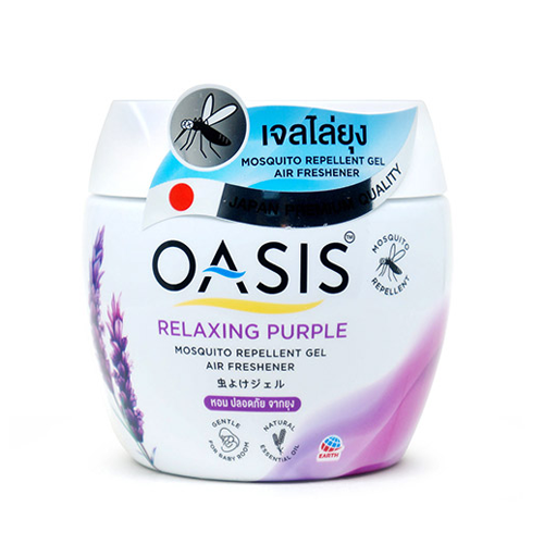 Oasis Mosquito Repellent Gel Air Freshener Relaxing Purple 180g