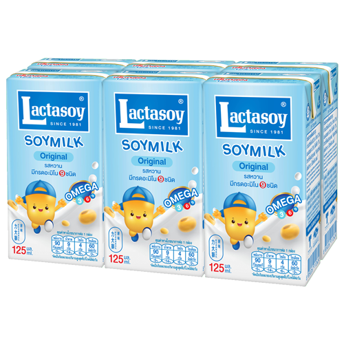 Lactasoy Poy Milk UHT Sweet Flavored 125ml 1x6