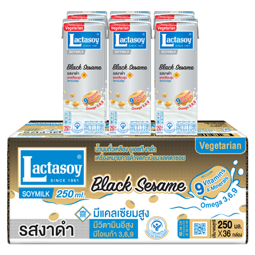 ®Lactasoy Soy Milk UHT Black Sesame 250ml 1x6x6