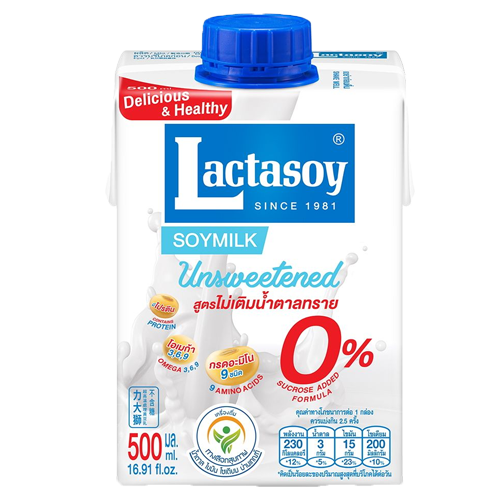 Lactasoy Soy Milk UHT Unsweetened Flavored 500ml