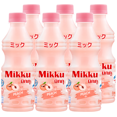 DeeDo Mikku Fruit Juice Peach Flavoured with Yoghurt 300 ml 1x6