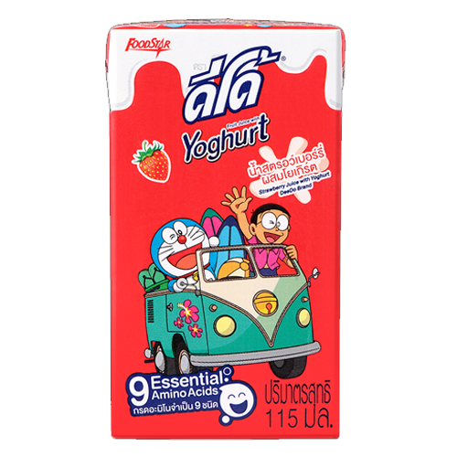 DeeDo Strawberry Juice with Yoghurt 115 ml 1x6x10