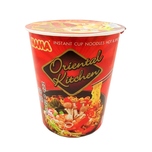 Mama Instant Cup Noodles Hot&Spicy Flavour 65g 1x6x12