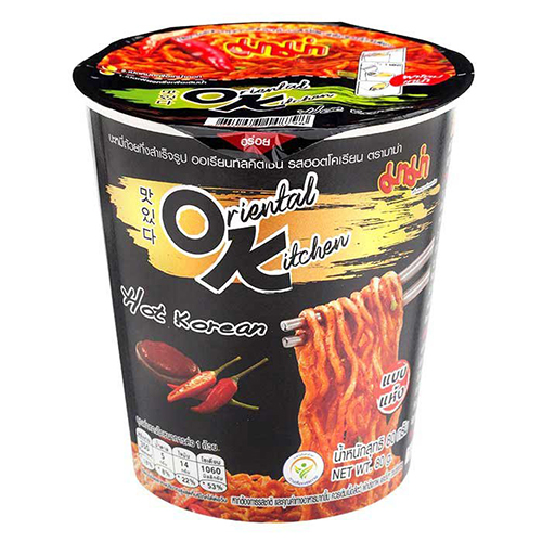 Mama Instant Cup Noodles Oriental Kitchen Hot Korea Flavour 80g 