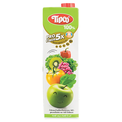 Tipco Profiber Mixed Vegetable and Fruit Juice Green Apple Formula 1000ml