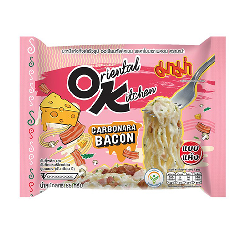 ®Mama Oriental Kitchen Instant Noodles Carbonara Bacon Flavour 85g