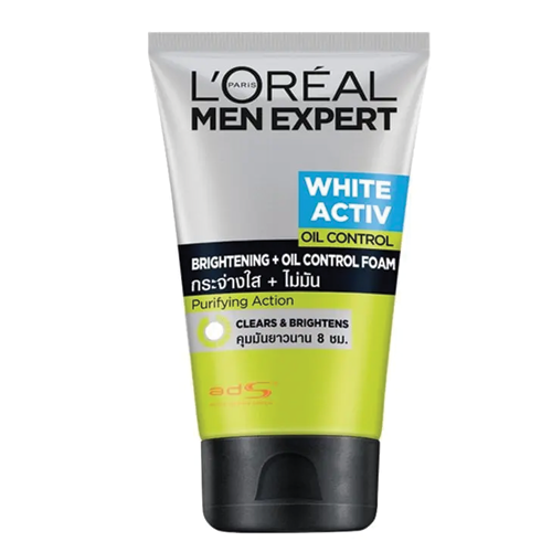 L'Oréal Men Expert White Activ Oil Control Brightening + Oil Control Foam 100ml