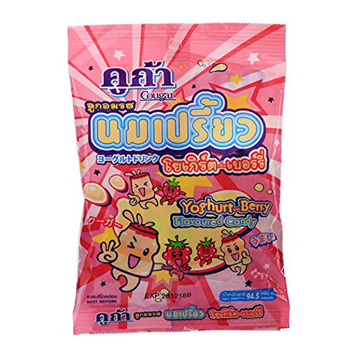 Cougar Yogurt Strawberry Flavor Candy 100pcs 270g