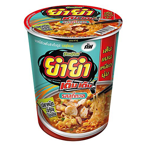 YumYum TemTem Instant Cup Noodles Suki Seafood Flavour 60g