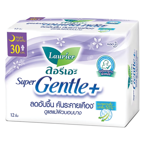 Laurier Gentle 12P Night ຊຸບເປີ ເຈນເທີ ພັດສ ກາງຄືນ 30cm