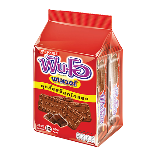 Jack&Jill Fun-O Power Chocolate Biscuits 50g 1x12