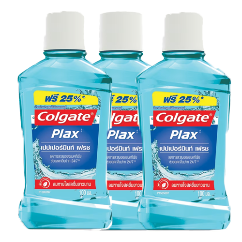 Colgate Mouthwash Plax Pepermint Fresh 100ml 1x3