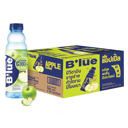 B'lue Vitamin C Drink Green Apple Flavor 500ml 1x6x4