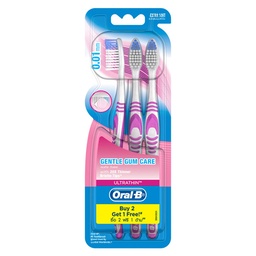 I1 Oral-B Ultrathin Gentle Gum Care 3 Toothbrushes / (Unit)