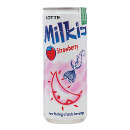 I1 Lotte Milkis Strawberry Soda Beverage 250ml / (หน่วย)