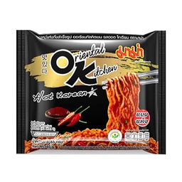 Mama Dried Instant Noodles Oriental Kitchen Hot Korean Flavour 85g 1X4 / (Pack)