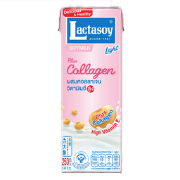 Lactasoy Light Soy Milk UHT Collagen Fiber 250ml / (단위)