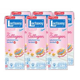 Lactasoy Light Soy Milk UHT Collagen Fiber 250ml 1x6 / (Pack)