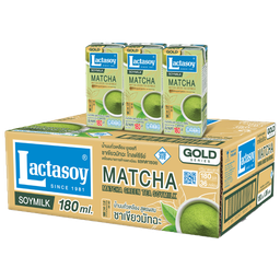 Lactasoy UHT Poy Milk Matcha Green Tea 180ml 1x3x12 / (Box)