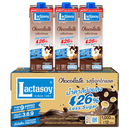 Lactasoy Poy Milk UHT Chocolate Flavored 1000ml 1x12 / (Box)