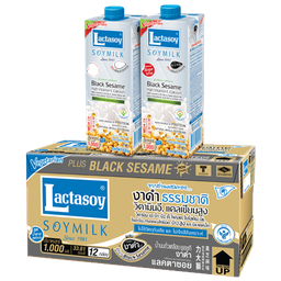 Lactasoy Poy Milk UHT Black Sesame 1000ml 1x12 / (Box)