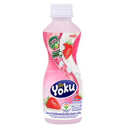 DeeDo Yoku Fruit Juice Strawberry Flavoured with Yoghurt and Nata De Coco 230ml / (หน่วย)