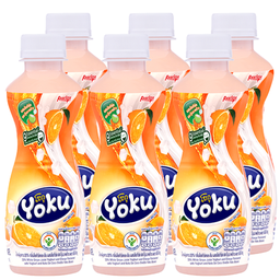 DeeDo Yoku Fruit Juice Orange Flavoured with Yoghurt and Nata De Coco 230ml 1x6 / (Pack)