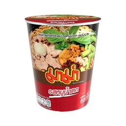 Mama Instant Cup Noodles Moo Nam Tok Flavour 60g 1x6x12 / (Box)