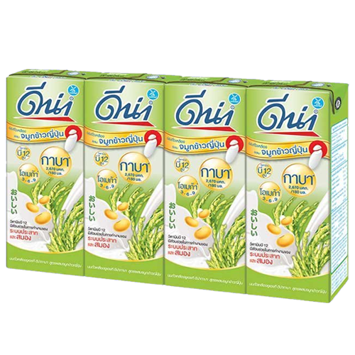 DNA UHT Soy Milk Japanese Rice Germ Low Sugar 180ml 1x4 | KOKKOK Mart