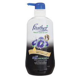 Feather Nature Clean and Care Black and Shine Shampoo 450ml / (Unit)