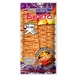 BENTO Seafood Roasted ChilliI Sauce Grill Squid Snack Spicy Flavour 18g  / (Unit)