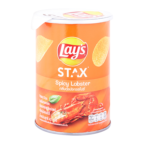 lays stax ກຸ້ງມັງກອນເຜັດ 42 g