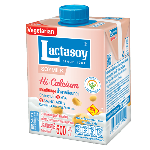 Lactasoy Soy Milk UHT Hi-Calcium 500ml