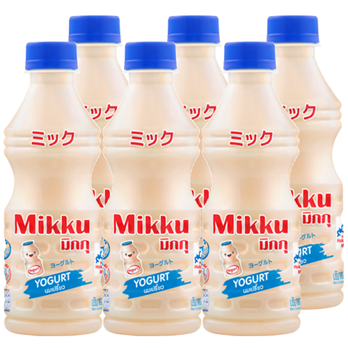 DeeDo Mikku Fruit Juice Original Flavoured with Yoghurt 300 ml 1x6