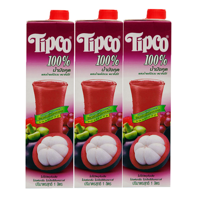 Tipco Mangosteen and Mixed Fruit Juice 1000ml 1x3