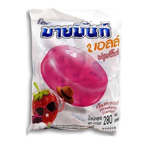 Mymint ball Candy fruit mint strawberry flavour 280g