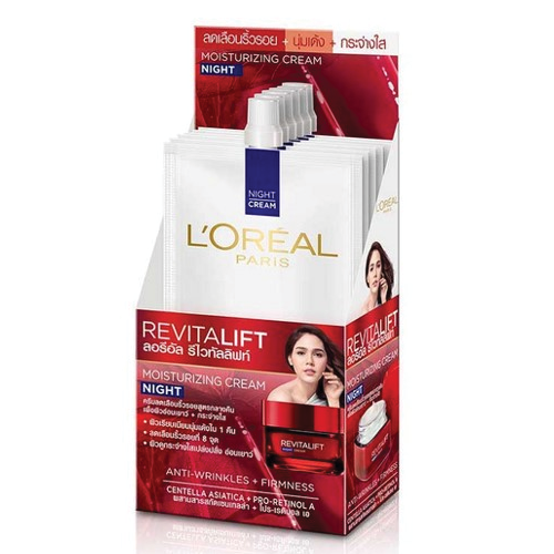 L'Oréal Paris Revitalift Moisturizing Cream Night Anti-Wrinkles+Firmness 7ml 1x6