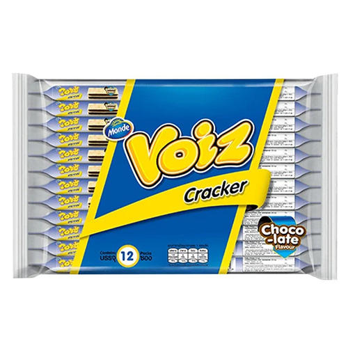 Voiz Cracker Choco Flavor 32g 1x12