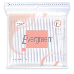 Evergreen Cotton Buds Size 100 Sticks / (Unit)