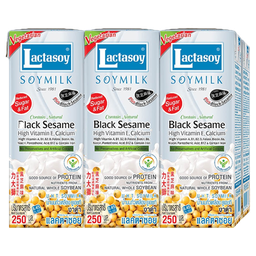 ®Lactasoy Soy Milk UHT Black Sesame 250ml 1x6 / (Pack)