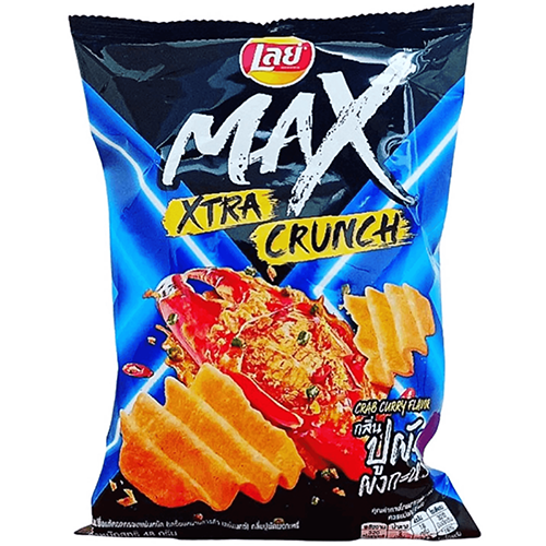 I1 Lay's Max Ridged Potato Chips Crab Curry Flavor 48g