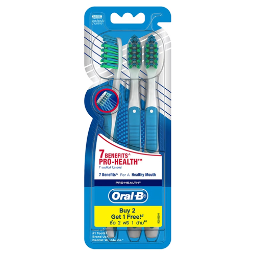 I1 Oral B Pro Health Benefits 3 Toothbrushes 1x6x16