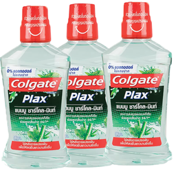 I1 Colgate Mouthwash Plax Bambbo Charcoal Mint 500ml 1x3 / (Pack)