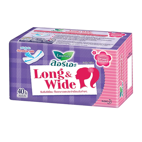 Laurier Daily Active Extra Long & White Sweet Sakura Scent 40p