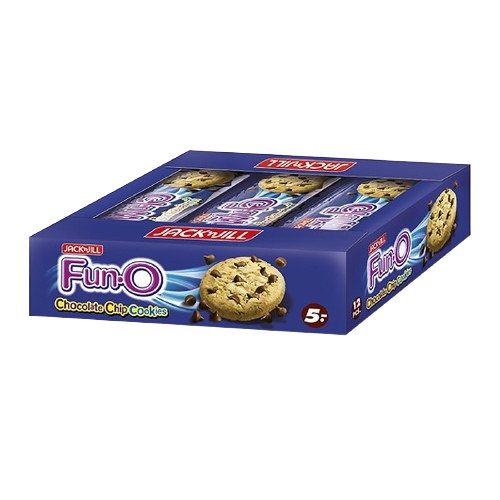 Fun-O Chocolate Chip Cookies 25g 1x12