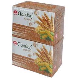 Dok Bua Ku Twin Lotus Herbal Soap with Multigrain 55g 1x4 / (Pack)